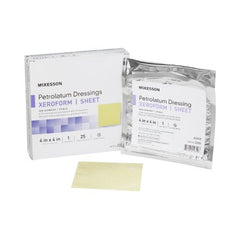 Xeroform Petrolatum Dressing McKesson 4 X 4 Inch Gauze Bismuth Tribromophenate Sterile