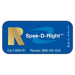 Precision Dynamics Skin Marker Spee-D-Right™ Blue Gold Letter R - M-865796-2734 - Box of 100