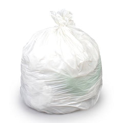 Colonial Bag Corporation Trash Bag Tuff 30 gal. White LLDPE 0.75 Mil. 30 X 36 Inch X-Seal Bottom Flat Pack - M-866042-3335 - Case of 200