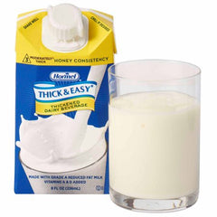 Hormel Food Sales Thickened Beverage Thick & Easy® Dairy 8 oz. Carton Milk Flavor Ready to Use Honey Consistency