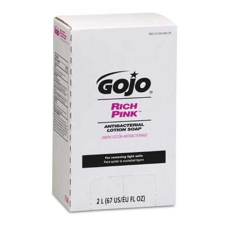 GOJO Antibacterial Soap GOJO® Rich Pink™ Lotion 2,000 mL Bag-in-Box Floral Scent