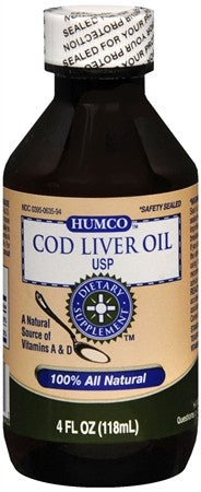 Humco Dietary Supplement Humco™ Vitamin A / Vitamin D 5000 IU - 500 IU Strength Liquid 4 oz. Unflavored