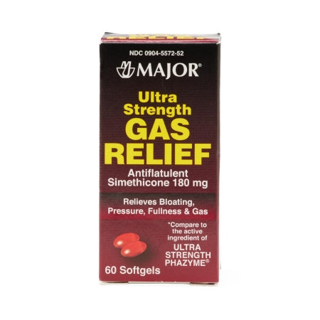 Major Pharmaceuticals Gas Relief Major® 180 mg Strength Softgel 60 per Bottle