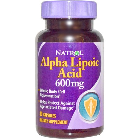 Natrol Inc Dietary Supplement Natrol® Alpha Lipoic Acid 600 mg Strength Capsule 30 per Bottle