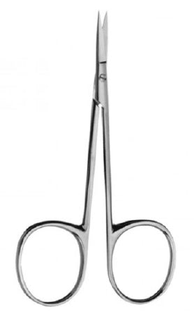 V. Mueller Iris Scissors V. Mueller® 3-1/2 Inch Length Surgical Grade Stainless Steel NonSterile Finger Ring Handle Straight Sharp Tip / Sharp Tip - M-866610-2649 - Each