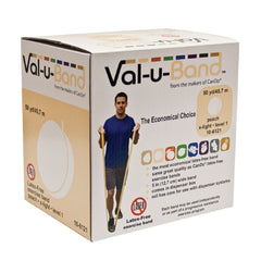Fabrication Enterprises Exercise Resistance Band Val-u-Band® Peach 5 Inch X 50 Yard X-Light Resistance