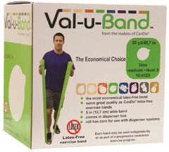 Fabrication Enterprises Exercise Resistance Band Val-u-Band® Lime 5 Inch X 50 Yard Medium Resistance