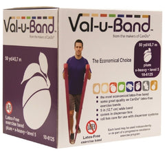 Fabrication Enterprises Exercise Resistance Band Val-u-Band® Plum 5 Inch X 50 Yard X-Heavy Resistance