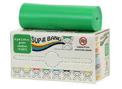 Fabrication Enterprises Exercise Resistance Band Sup-R Band® Green 5 Inch X 6 Yard Medium Resistance