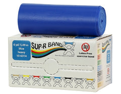 Fabrication Enterprises Exercise Resistance Band Sup-R Band® Blue 5 Inch X 6 Yard Heavy Resistance