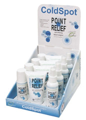 Fabrication Enterprises Topical Pain Relief Kit Point Relief® ColdSpot™ Counter Display Menthol / MSM / Ilex / Arnica Topical Gel 12 per Box