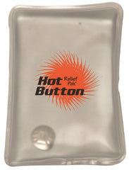 Fabrication Enterprises Instant Hot Pack Relief Pak® Hot Button™ General Purpose Small Vinyl / Gel Reusable