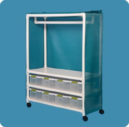 IPU Distribution Bin Cart Value Line 3 Shelves PVC - M-866707-2647 - Each