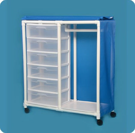 IPU Garment Rack Blue Mesh