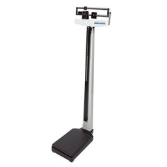 Health O Meter Column Scale with Height Rod Health O Meter® Balance Beam Display 490 lbs. / 210 kg Capacity Black / White Analog
