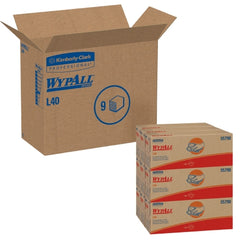 Kimberly Clark Task Wipe WypAll® L40 White NonSterile 9-4/5 X 16-2/5 Inch Disposable - M-867129-4783 - Case of 900