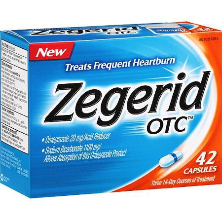 MSD Consumer Care Antacid Zegerid OTC® 1100 mg - 20 mg Strength Capsule 42 per Box