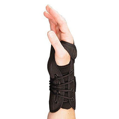Patterson Medical Supply Wrist Brace Sammons Preston® Aluminum / Flannel Right Hand Black Small