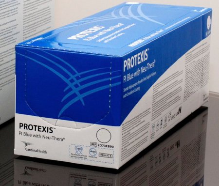 Cardinal Surgical Glove Protexis™ Latex Hydrogel Size 5.5 Sterile Pair Latex Extended Cuff Length Smooth Translucent Yellow Not Chemo Approved - M-868071-2455 - Case of 200