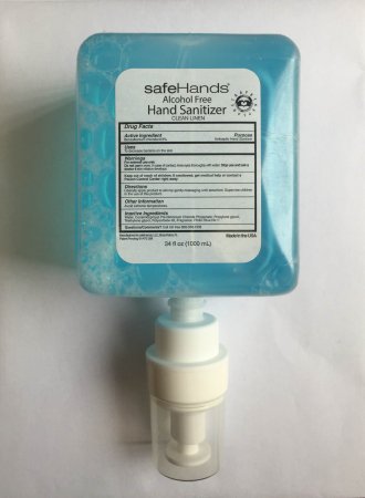 Safehands Alcohol-Free Hand Sanitizer safeHands® 1,000 mL BZK (Benzalkonium Chloride) Foaming Dispenser Refill Bottle