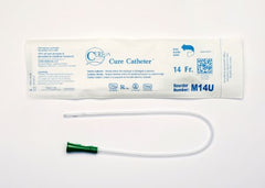 Cure Medical Urethral Catheter Cure Catheter™ Straight Tip Uncoated PVC 14 Fr. 16 Inch