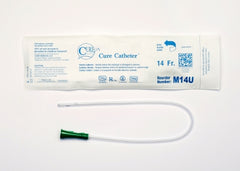 Cure Medical Urethral Catheter Cure Catheter™ Straight Tip Uncoated PVC 14 Fr. 16 Inch