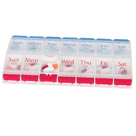 Apothecary Products Pill Organizer X-Large 7 Day 2 Dose