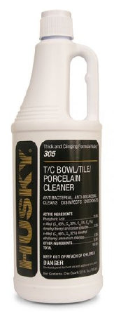 Canberra Husky® Bowl, Tub and Tile Surface Disinfectant Cleaner Acid Based Liquid 32 oz. Bottle Cherry Scent Scent NonSterile - M-868350-2054 - Case of 12