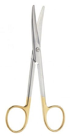 V. Mueller Dissecting Scissors Vital® Mayo 5-1/2 Inch Length Surgical Grade Stainless Steel / Tungsten Carbide NonSterile Finger Ring Handle Straight Blunt Tip / Blunt Tip - M-868357-3012 - Each