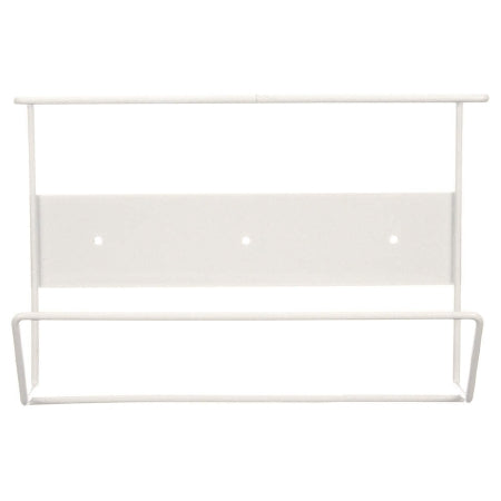 Grainger Glove Box Holder Wall or Counter Mounted 1-Box Capacity White 3-1/2 X 7-1/4 X 11 Inch Coated Wire