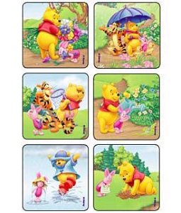 Medibadge Kids Love Stickers® 75 per Unit Sunny time Pooh and Pals Disney Sticker