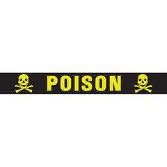 Precision Dynamics Pre-Printed Label Warning Label Chartreuse Paper Poison Yellow Caution 1/2 X 1 Inch - M-868601-3063 - Roll of 1
