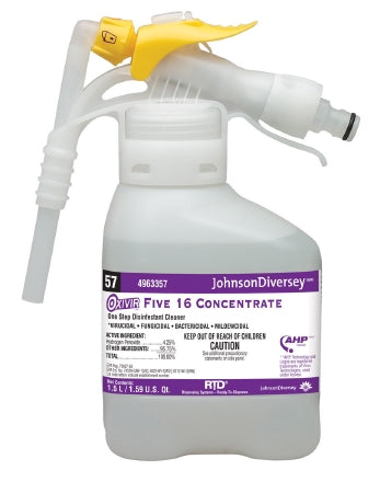 Lagasse Diversey™ Oxivir® Five 16 Surface Disinfectant Cleaner Peroxide Based Liquid Concentrate 1.5 Liter Bottle Scented NonSterile - M-868979-2032 - Case of 2