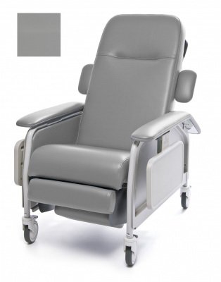 Graham-Field Clinical Care 3-Position Recliner Lumex® Dove Patriot Plus Fabric Four Tente® Swivel Caster, Three Locking Caster