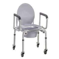 Patterson Medical Supply Commode Chair drive™ Drop Arm Steel Frame