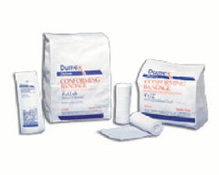 Derma Sciences Conforming Bandage Duform Polyester / Rayon 1-Ply 4 Inch X 4-1/10 Yard Roll Shape NonSterile