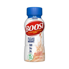 Nestle Healthcare Nutrition Oral Supplement Boost® Plus Creamy Strawberry Flavor Ready to Use 8 oz. Bottle