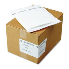 Sealed Air Jiffy TuffGard Self-Seal Cushioned Mailer, #2, Barrier Bubble Lining, Self-Adhesive Closure, 8.5 x 12, White, 25/Carton