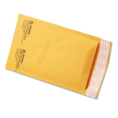 Sealed Air Jiffylite Self-Seal Bubble Mailer, #00, Barrier Bubble Lining, Self-Adhesive Closure, 5 x 10, Golden Brown Kraft, 250/Carton