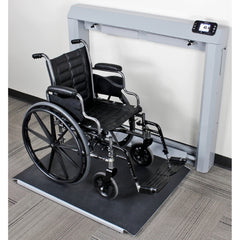 Detecto Scale Wheelchair Scale Detecto® Digital Display 1000 lbs. / 474 kg Capacity Black / White AC Adapter / Battery Operated