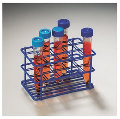 Fisher Scientific Centrifuge Tube Centrifuge Tube Rack Fisherbrand™ Poxygrid™ 15 Place 16 to 20 mm Tube Size Blue 3 X 3-1/4 X 5 Inch