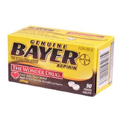 Bayer Pain Relief Bayer® 325 mg Strength Aspirin Tablet 50 per Bottle