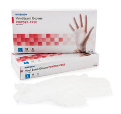 Exam Glove McKesson Confiderm® Large NonSterile Vinyl Standard Cuff Length Smooth Clear Not Chemo Approved - M-871024-2610 - Case of 1000