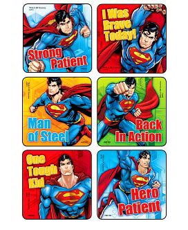 Medibadge Disney® 75 per Unit Superman - Brave Patient Medical Sticker