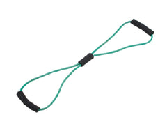 Fabrication Enterprises Exercise Resistance Tubing with Handles CanDo® BowTie™ Green 30 Inch Length Medium Resistance