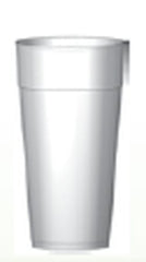 RJ Schinner Co Drinking Cup WinCup® 24 oz. White Styrofoam Disposable