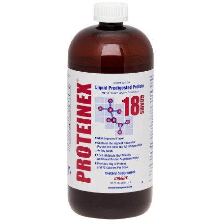 Lloren Pharmaceuticals Oral Protein Supplement Proteinex® Cherry Flavor Ready to Use 30 oz. Bottle