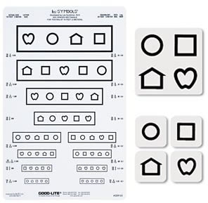 Good-Lite Preschool Eye Test Chart Lea Symbols® 10 Foot Measurement Acuity Test