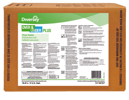 Lagasse Floor Sealer Diversey™ Over & Under® Liquid 5 gal. Box Ammonia Scent - M-872860-3908 - Each