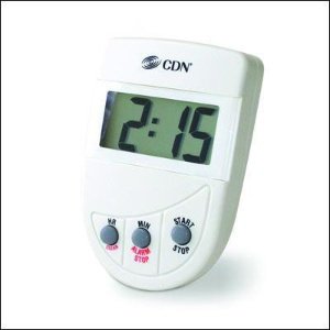 Component Design Electronic Alarm Timer Handheld, Loud Alarm CDN® 20 Hours LCD Display